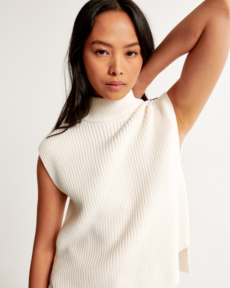 Women's Sleeveless Turtleneck Sweater | Women's Tops | Abercrombie.com | Abercrombie & Fitch (US)