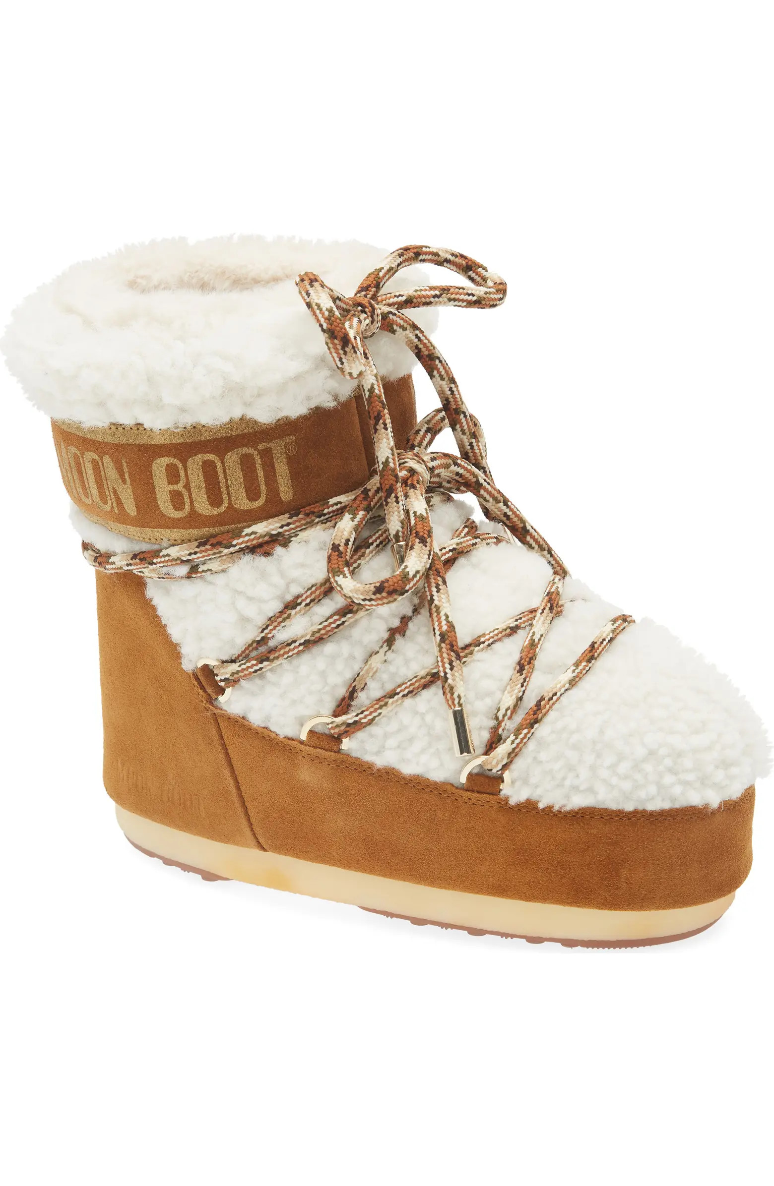 Moon Boot® Icon Low Genuine Shearling Boot (Women) | Nordstrom | Nordstrom