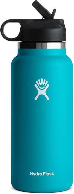 Hydro Flask Wide Mouth Straw Lid - Stainless Steel Reusable Water Bottle - Vacuum Insulated | Amazon (US)