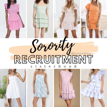 Sorority
Sorority recruitment 
Rush week dresses 
Sisterhood dresses 
Summer dresses 
Rush sorority

#LTKSeasonal #LTKstyletip #LTKU
