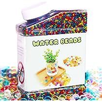 Elongdi Water Beads Pack Rainbow Mix 50,000 Beads Growing Balls, Jelly Water Gel Beads for Spa Refil | Amazon (US)