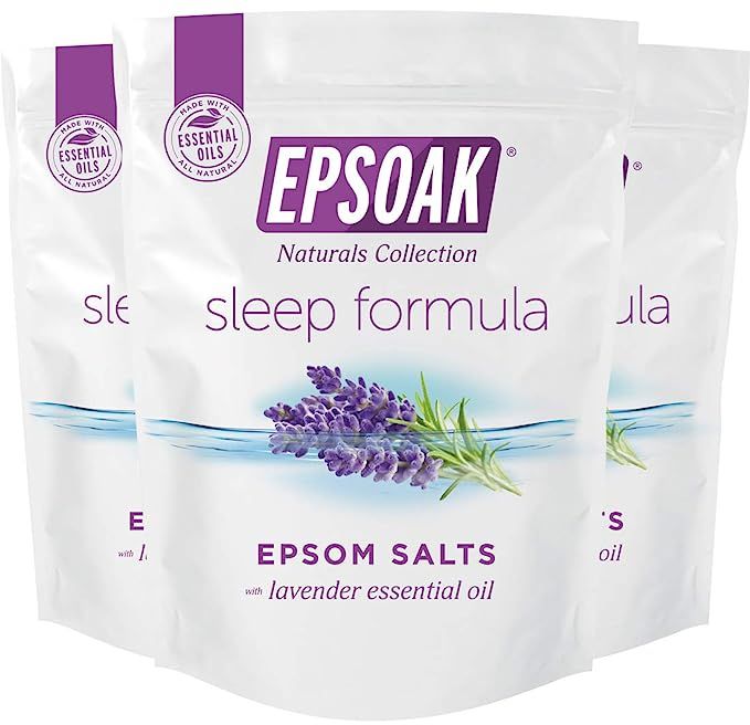 Epsoak Sleep Formula Epsom Salt 6 lbs. - (Qty 3 x 2 lbs. Bags) | Amazon (US)