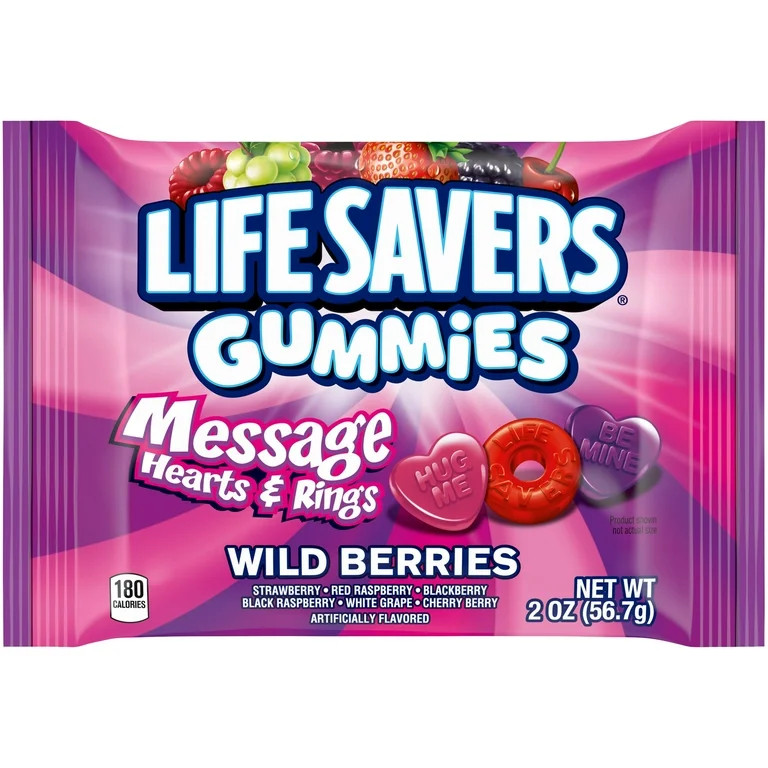 Life Savers Gummies Wild Berries Valentines Day Candy - 2 oz Bag | Walmart (US)