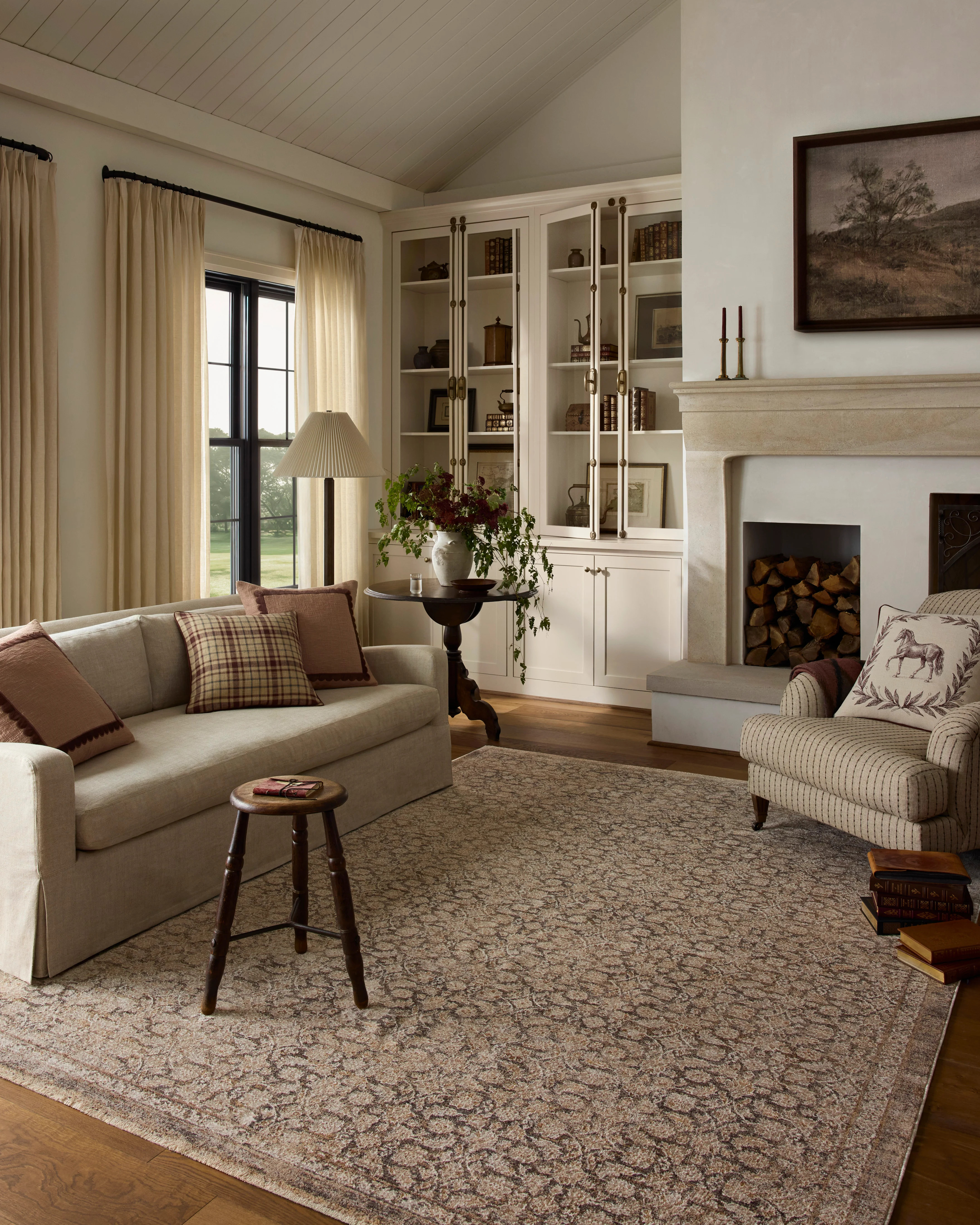 Chris Loves Julia x Loloi-Doris-DRS-04-Mushroom, Natural | Rugs Direct