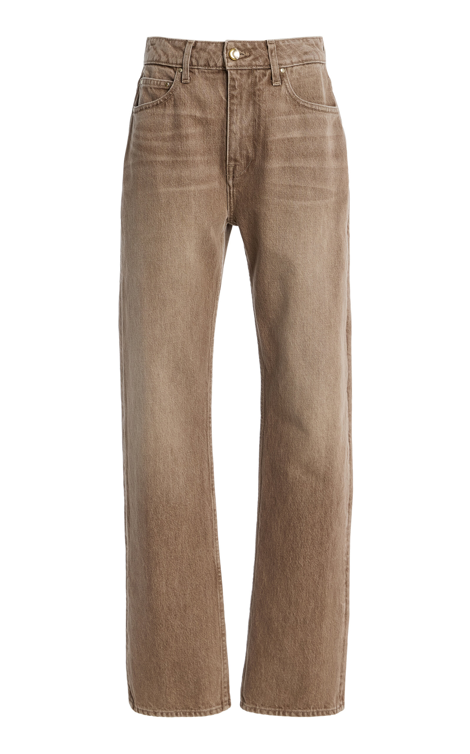 Ossou Holt Rigid Mid-Rise Straight-Leg Jeans - Moda Operandi | Moda Operandi (Global)