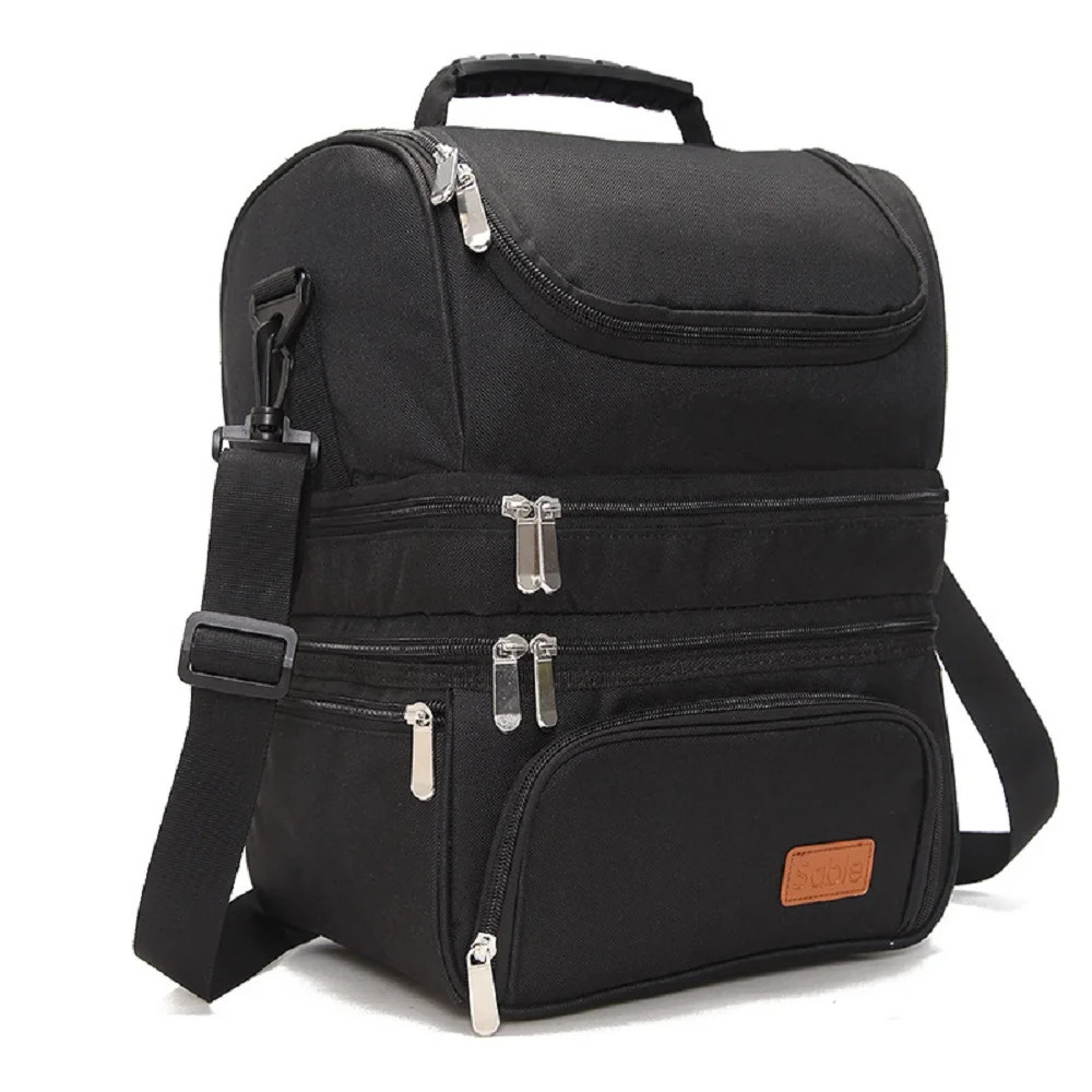 Kibhous Three-Layer Adjustable Single-Shoulder Thermal Insulation Bag, Insulated Lunch Bag for Of... | Walmart (US)