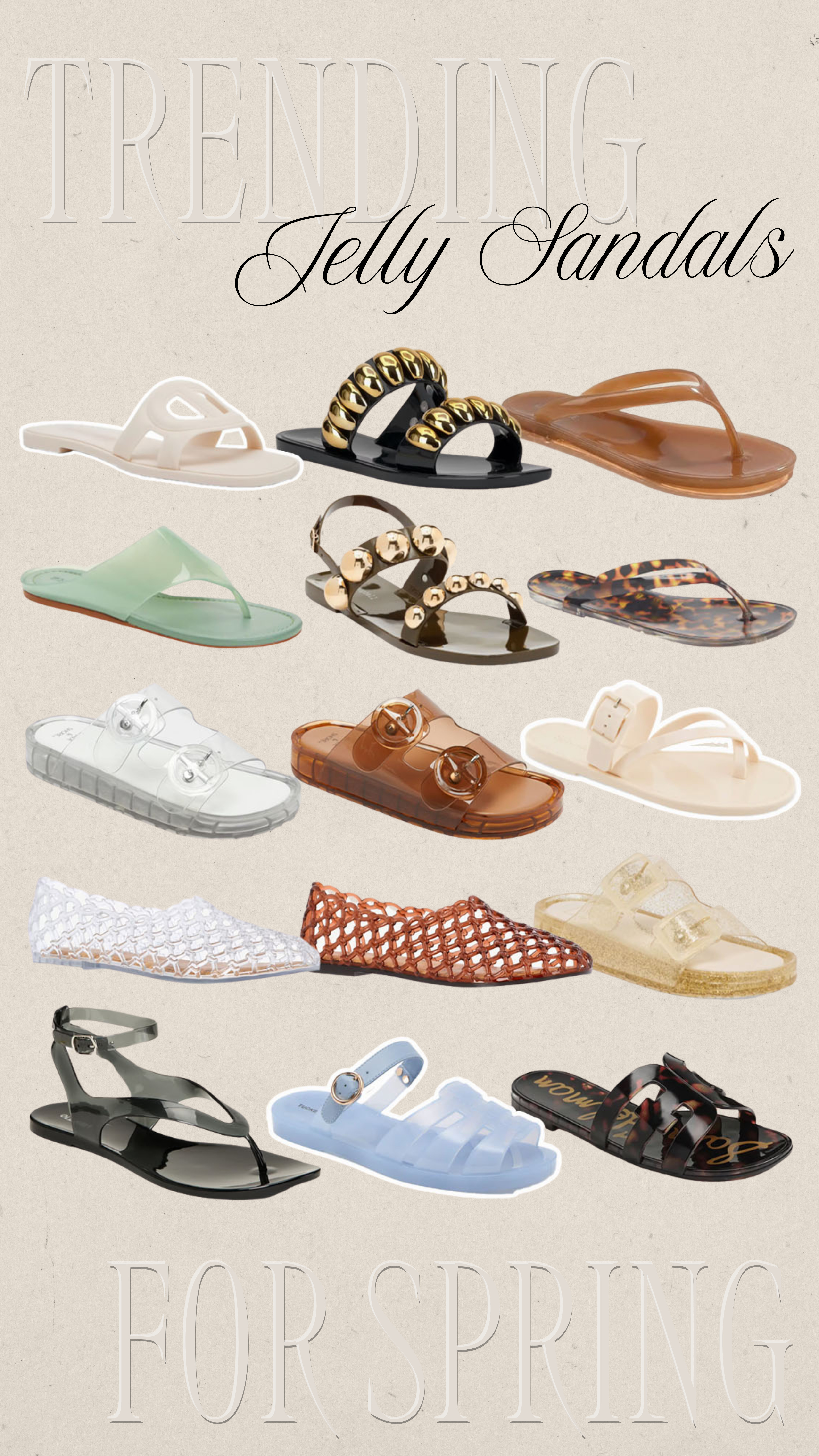 Jelly Sandals | Trending for Spring | Spring Trends | Trending Shoes 

 #LTKSeasonal #LTKSaleAlert