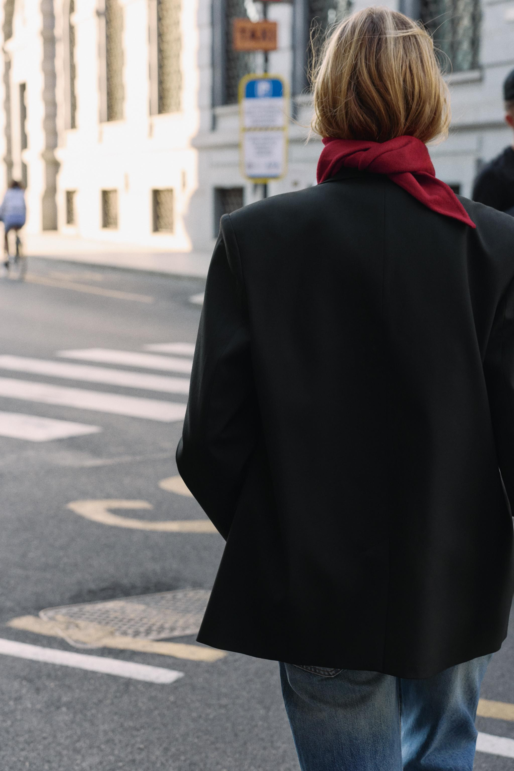 WOOL TRIANGULAR BANDANA | Zara US