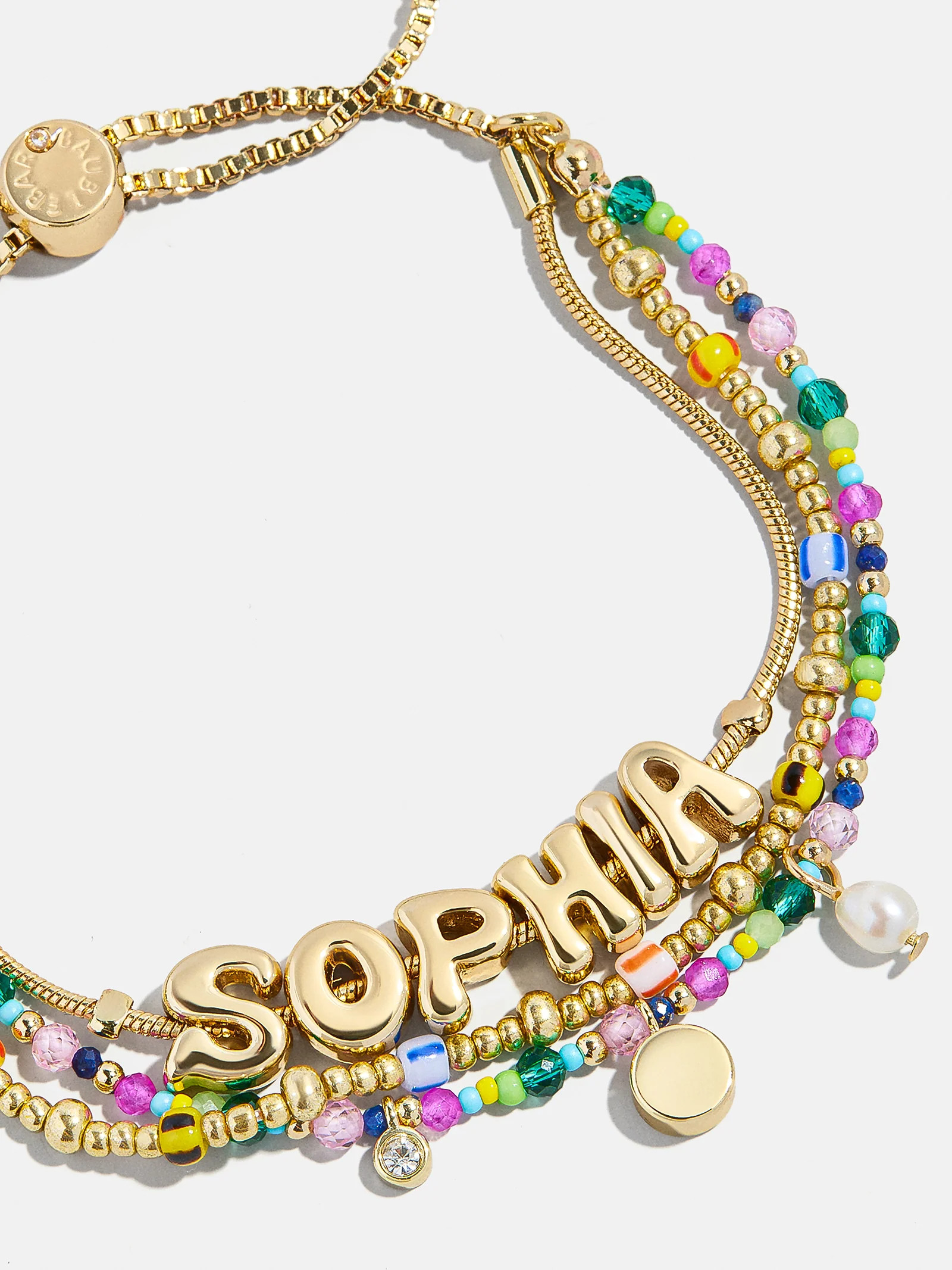 Rowan Semi-Precious Custom Layered Bracelet - St. Tropez | BaubleBar