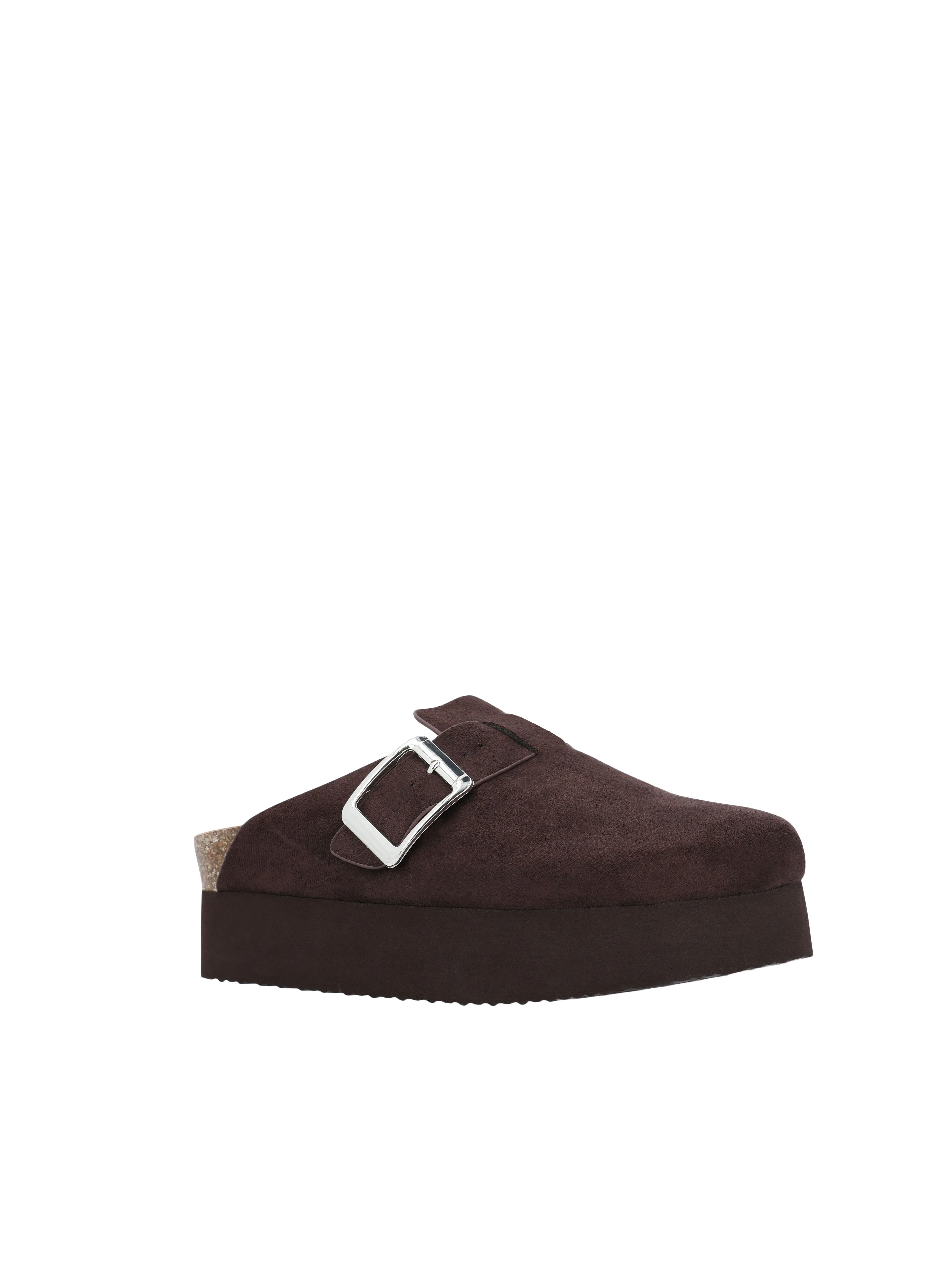 Madden NYC Women's Faux Suede Platform Buckle Clogs, Sizes 6-11 | Walmart (US)