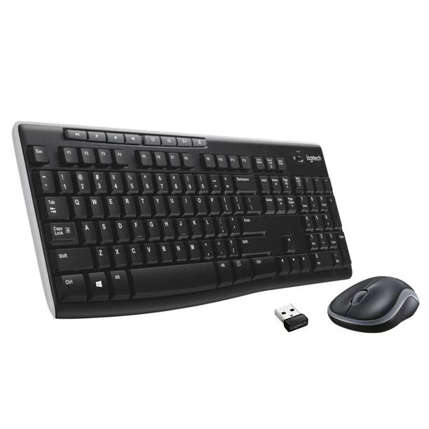 Logitech Wireless Keyboard and Mouse Combo for Windows, 2.4 GHz Wireless, Compact Mouse, 8 Multim... | Walmart (US)