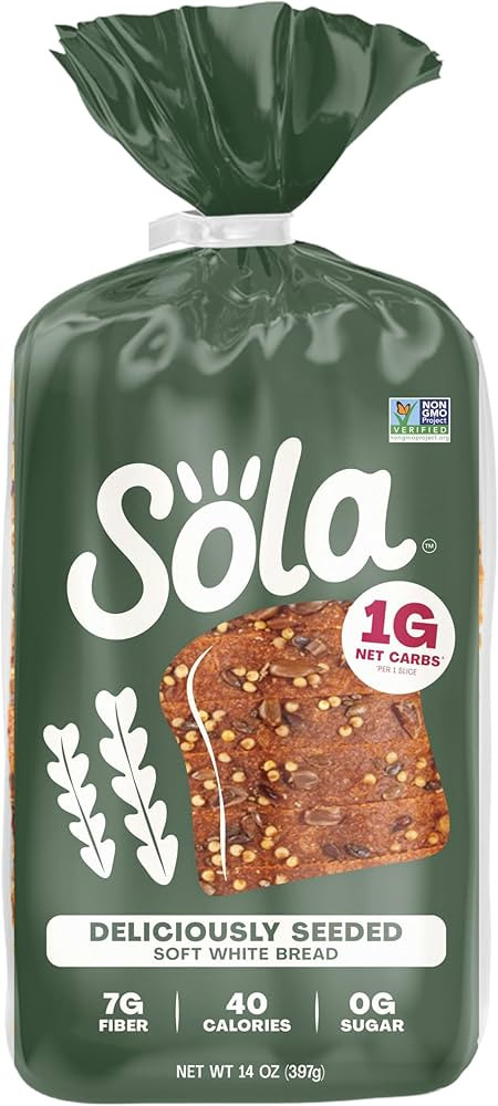 The Sola Company Deliciously Seeded Bread, 14 OZ | Amazon (US)