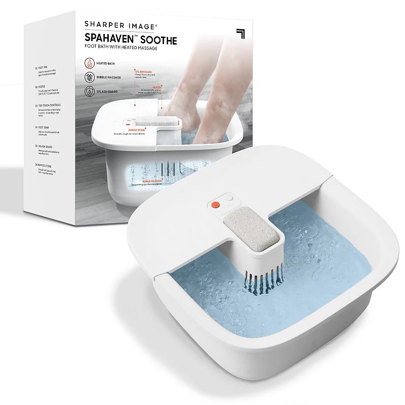 Sharper Image Spahaven Soothe Foot Bath with Heated Massage, Multi | Kohl's