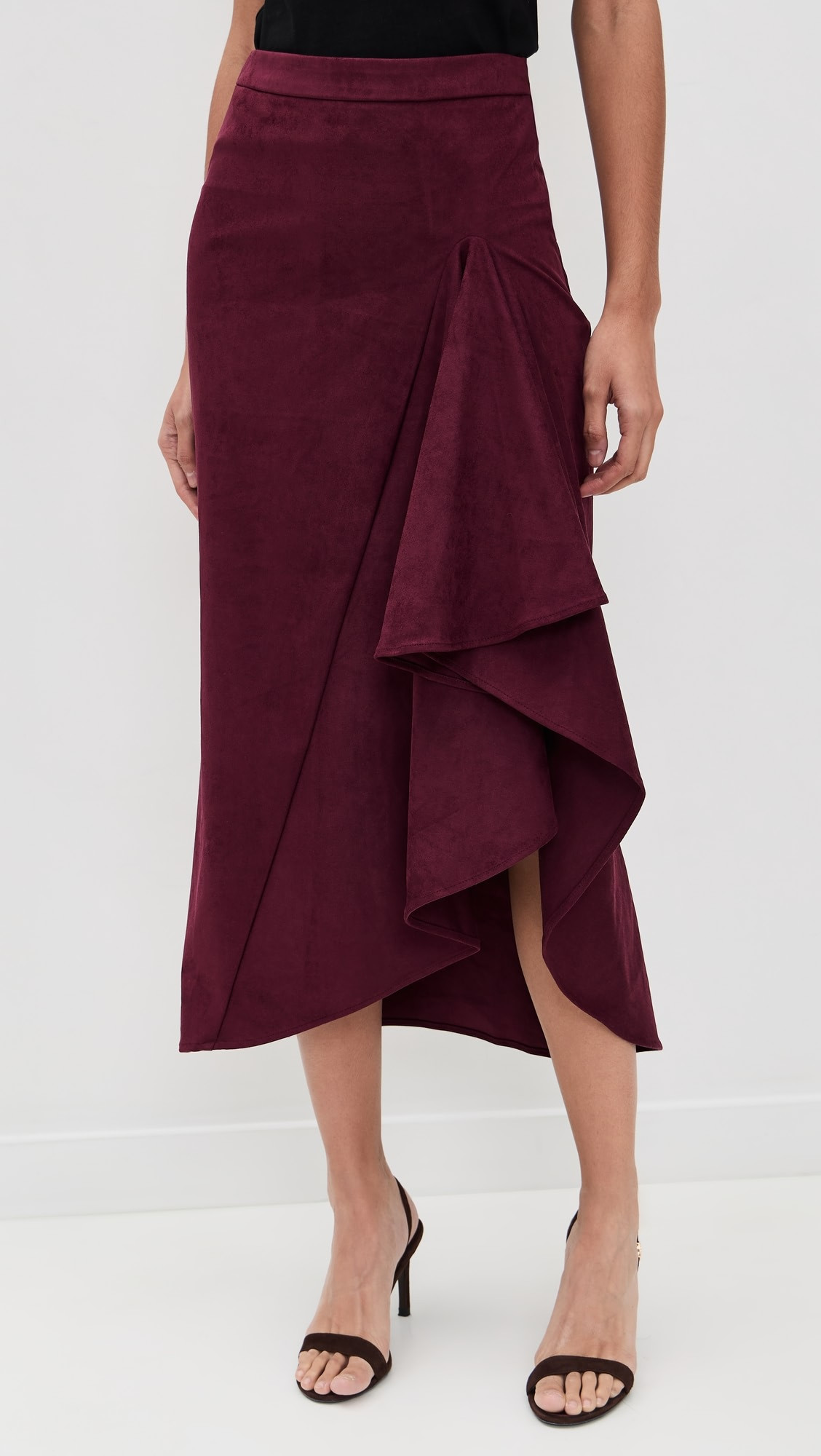 Valen Faux Suede Skirt | Shopbop