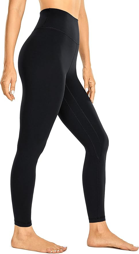 CRZ YOGA Womens Brushed Naked Feeling Workout Leggings 25" / 28"- High Waisted Gym Compression Tu... | Amazon (US)