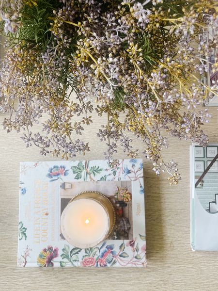 Faux flowers for coffee table decor 

#LTKhome #LTKSeasonal