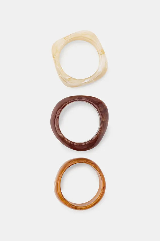 3-PACK OF RESIN BRACELETS | Zara US
