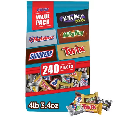 Snickers, Twix & More Bulk Chocolate Candy Variety Pack (240 pcs., 74.1 oz.) | Sam's Club