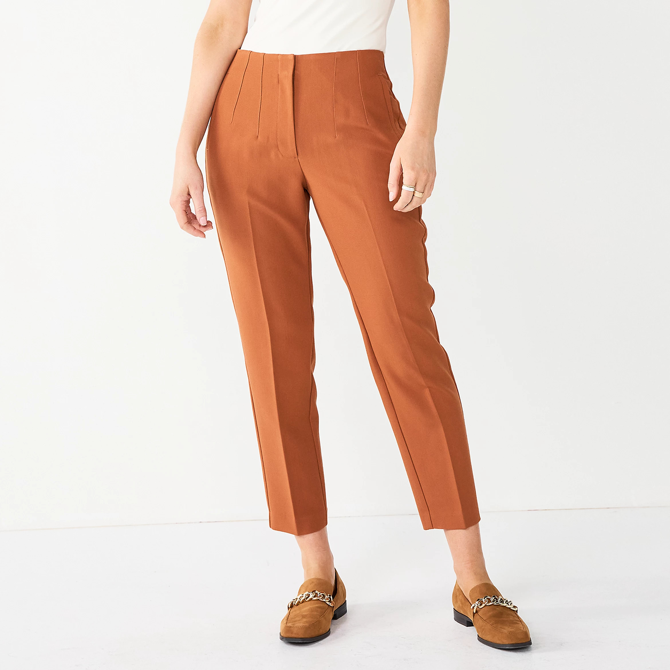 Women's Nine West High-Waisted Tapered Pants | Kohl's