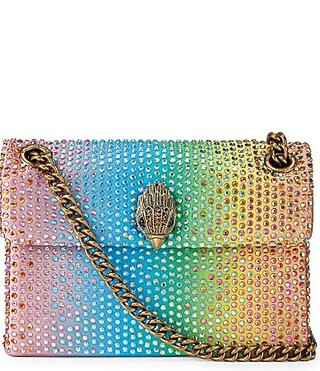 Kurt Geiger London Fabric Mini Kensington Ombre Crystal Crossbody Bag - Multi | Dillard's