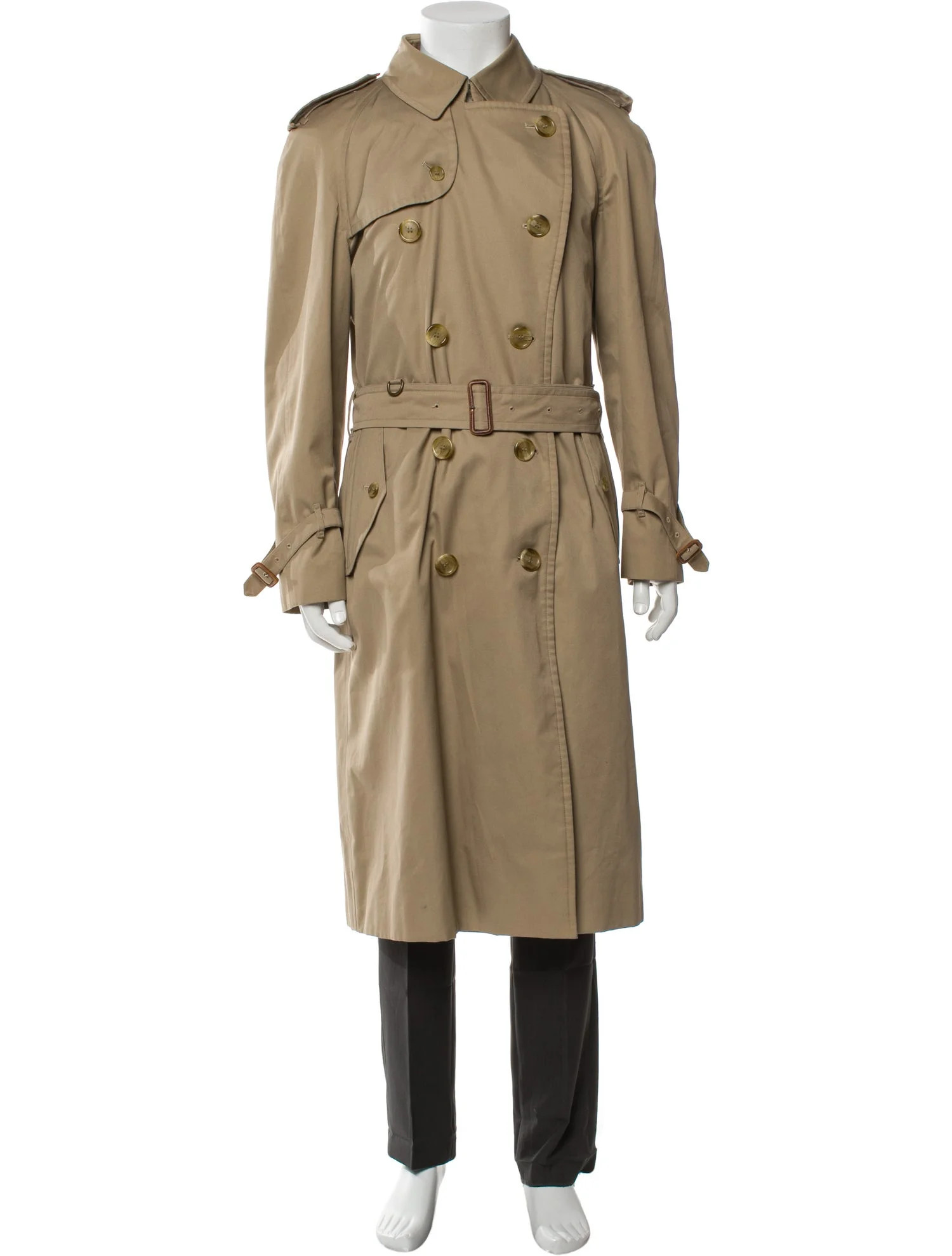 Vintage House Check Pattern Trench Coat | The RealReal