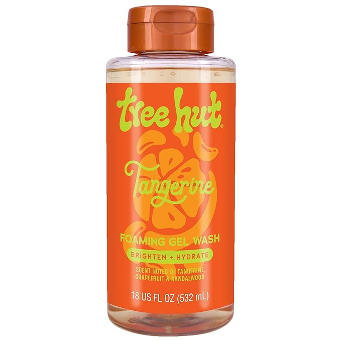 Tree Hut Tangerine Foaming Gel Wash, Hydrating & Moisturizing Body Wash with Shea Butter & Nouris... | Amazon (US)