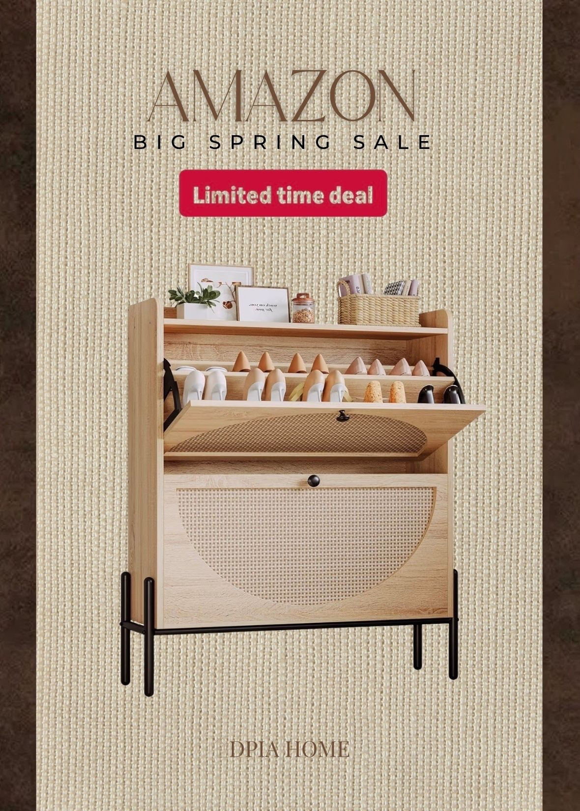 This Shoe Storage Cabinet with 2 Flip Drawers with rattan detail is currently a limited time deal for Amazon’s Big Spring Sale. ✨


#LTKHome #LTKmorningroutine #LTKSaleAlert