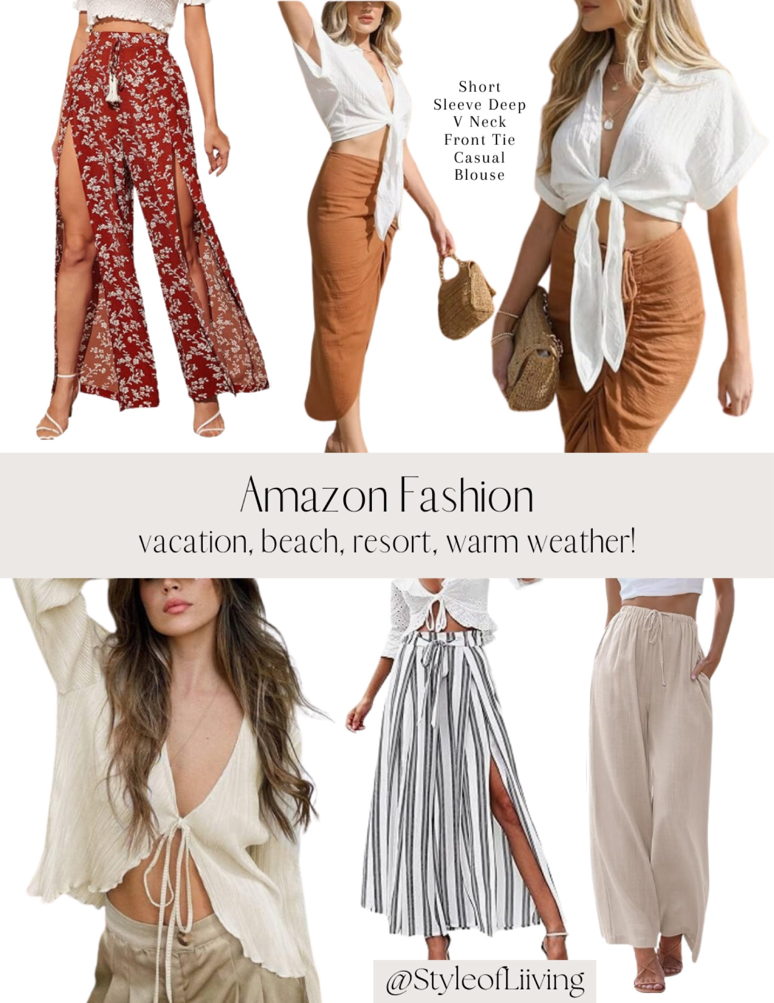 Amazon fashion! Vacation style warm weather tropical beach vacay outfit ideas. Casual style. #founditonamazon #amazonfinds #amazonfashion

#LTKtravel #LTKfindsunder100 #LTKstyletip