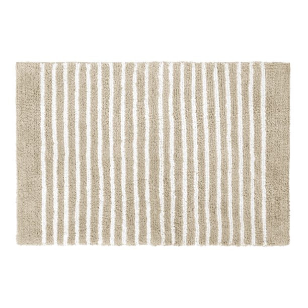 Gap Home Easy Stripe Reversible Cotton Bath Rug Khaki/White 20"x30" - Walmart.com | Walmart (US)