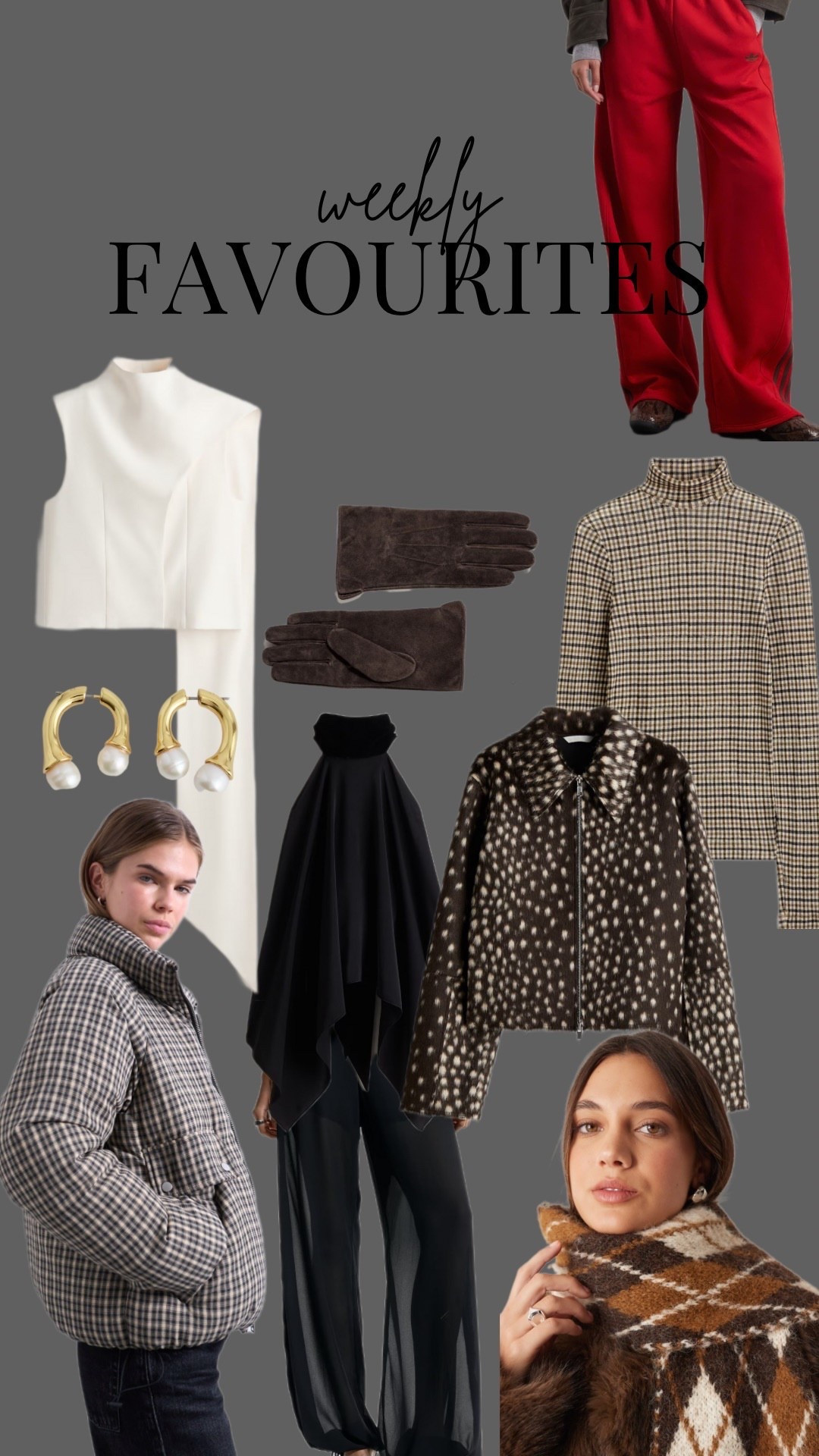 Weekly favourites from the high street - my personal fave is the fuzzy print jacket and adidas x asos joggers! 

#LTKautumn #LTKuk #LTKwinter