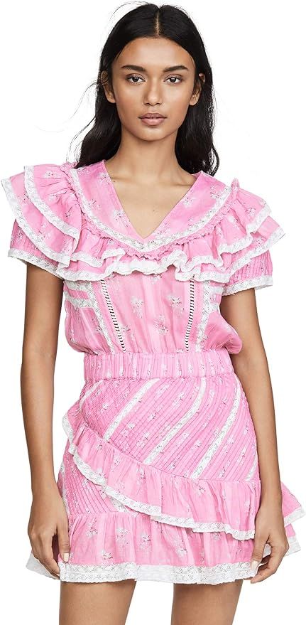 LOVESHACKFANCY Women's Bonita Dress | Amazon (US)