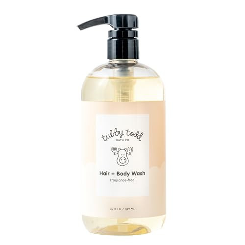 TUBBY TODD Hair + Body Wash - Baby Shampoo and Body Wash - Gentle, Natural Baby Was for Newborns, Babies, and Toddlers - Non-Toxic and Hypoallergenic - Fragrance-Free, 25oz | Amazon (US)