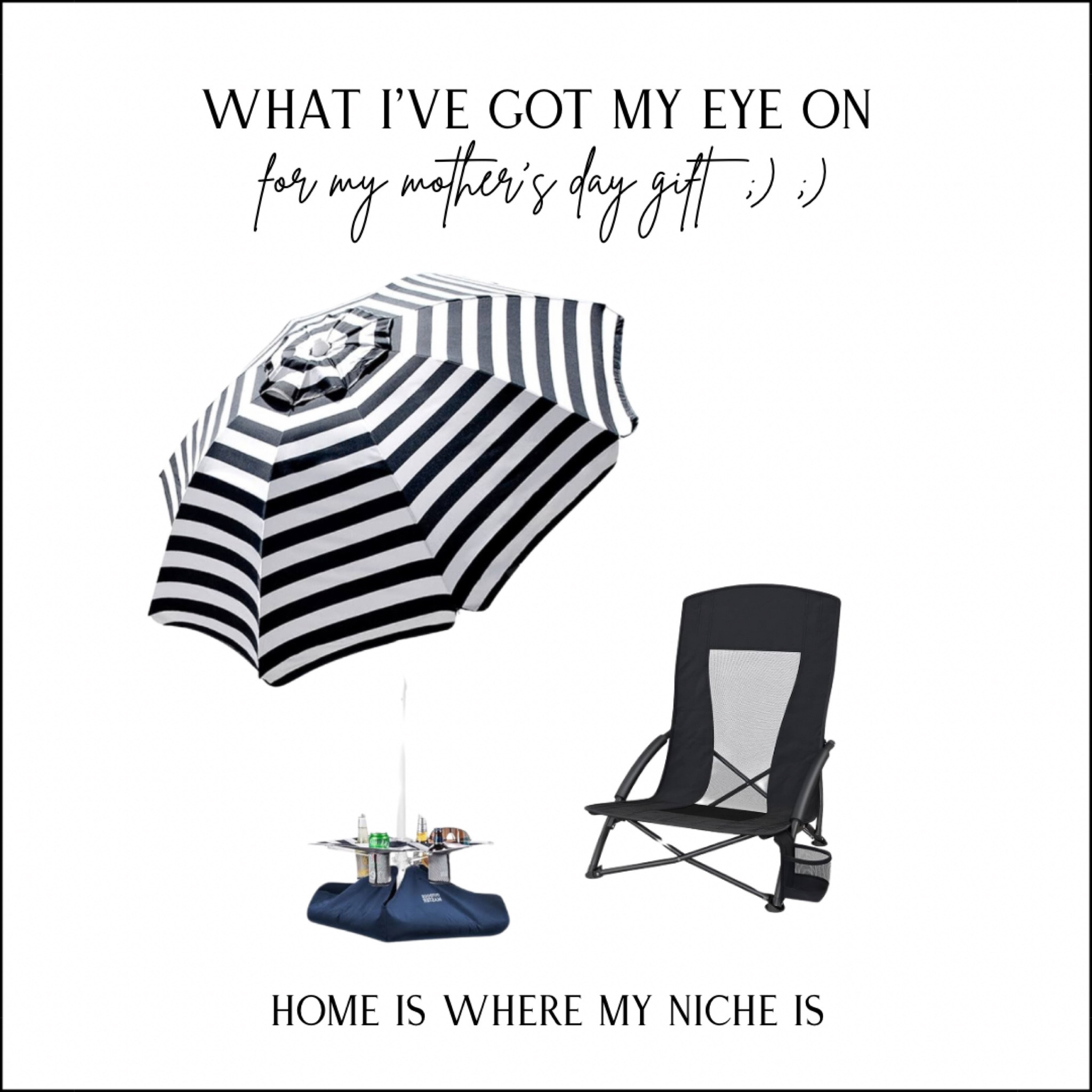 A M A Z O N / what I’ve got my eye on for my Mother’s Day gift ;) ;)

+ navy beach umbrella with sand bag & pop open table with cup holder
+ foldable lightweight high back low to the ground black beach chair with cup holder

Amazon Canadaa

#LTKSeasonal #LTKstyletip #LTKfindsunder100