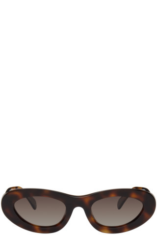 Brown Roma Sunglasses | SSENSE