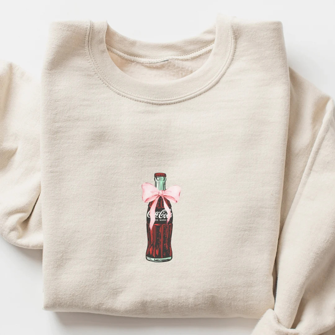 Diet Coke Pink Bow Sweatshirt, Diet Coca Cola Shirt Diet Coke Lover, Trendy Shirt Diet Coke Fan, ... | Etsy (US)