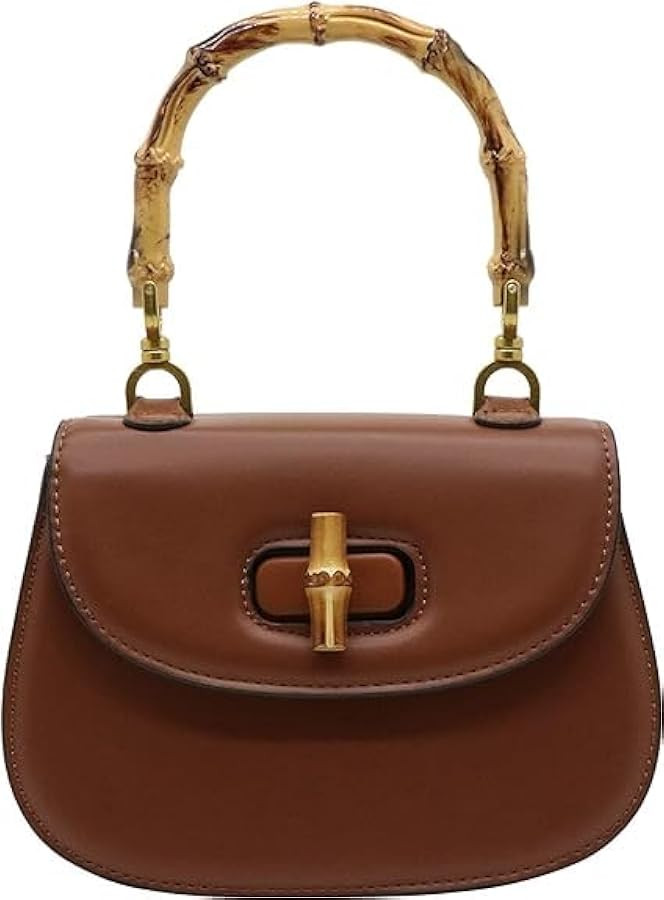 Womens Tote Bag,Bamboo Shaped Top Handle Satchel Crossbody | Amazon (US)