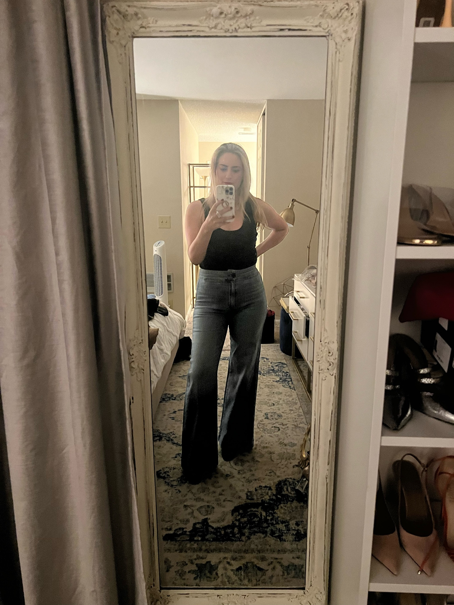 Hugh waisted denim | bodysuit | black bodysuit 