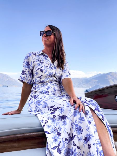 Gorgeous dress for summertime - wore this in lake Como 

Spring dresses
Spring finds
Summer dresses 