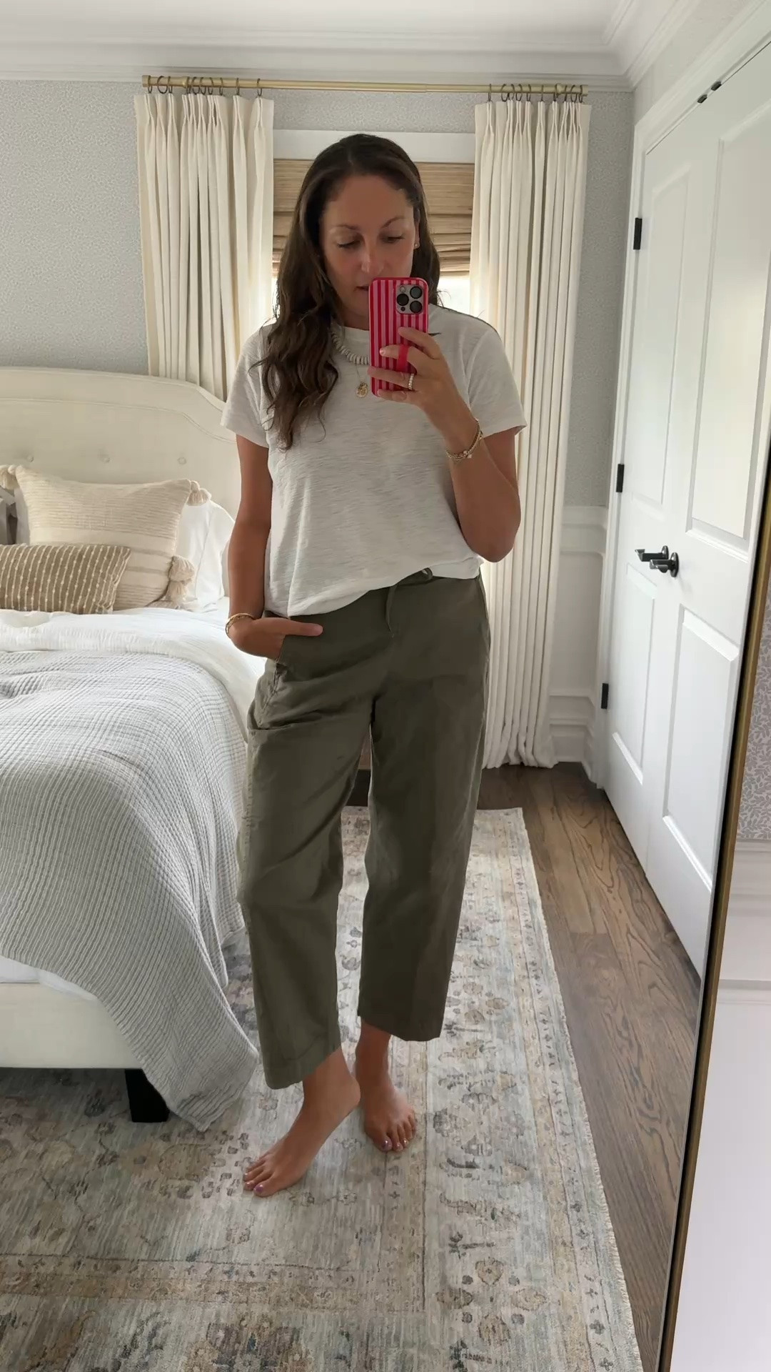 Something about a great pair of olive green pants makes them so versatile! Cute for spring/summer but also so perfect for fall. Li king a few favorite styles that will take you through the seasons! Paired with my favorite cozy tee!

#LTKootd #LTKvlog #LTKdayinmylife