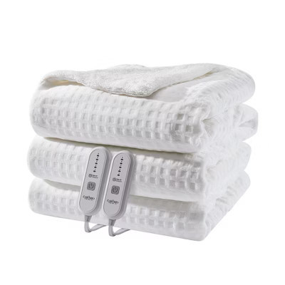 Electric Blanket Queen 84"x90", Waffle Heated Blanket with 5 Heating Levels and 10 Hour Auto-off, Machine Washable, ETL Certification, White | Target