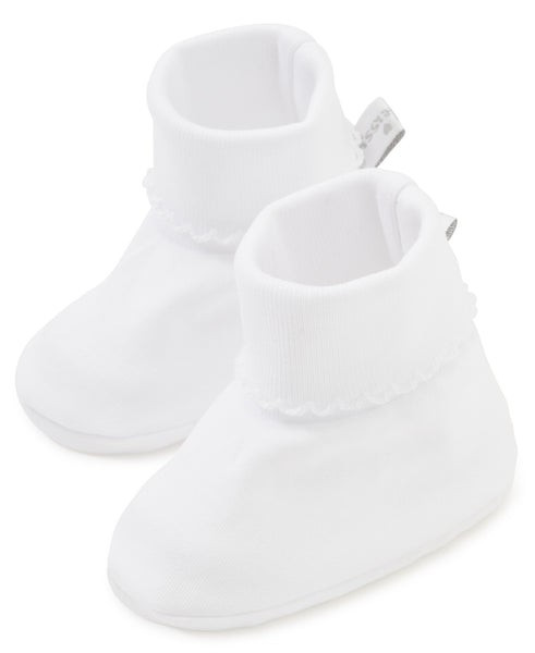 White Kissy Basics Booties | Kissy Kissy