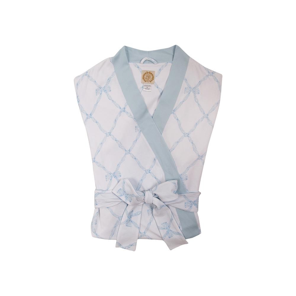 Ready or Not Robe (Ladies) - Belle Meade Bow Buckhead Blue | The Beaufort Bonnet Company