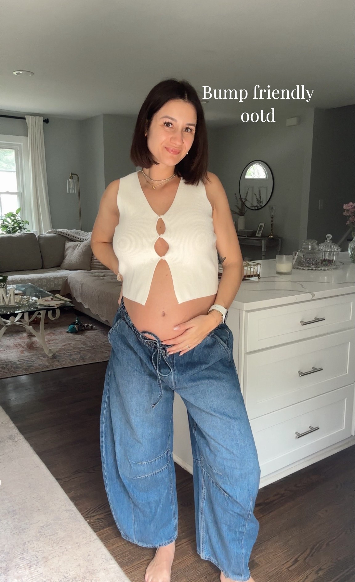 Size M in pants (pre-pregnancy was a S)

#LTKFindsUnder50 #LTKBump