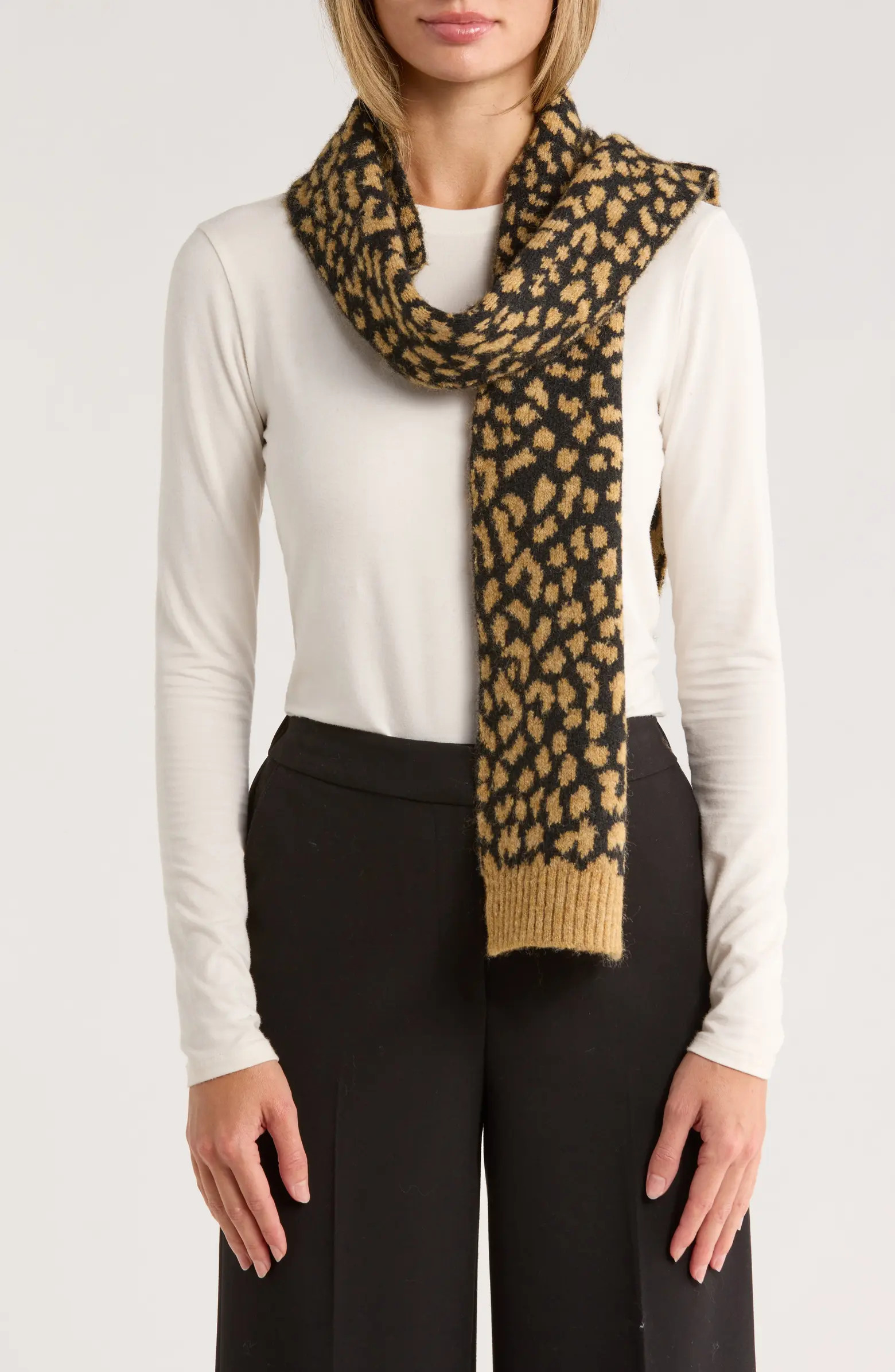 Modern Leopard Print Scarf | Nordstrom Rack