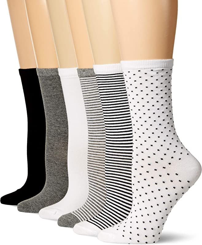 Amazon Essentials Women's Casual Crew Socks, Pack of 6 | Amazon (US)