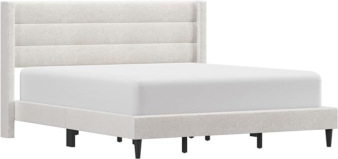 Hillsdale, 2927-660, Demore Upholstered, Ivory, King Bed | Amazon (US)