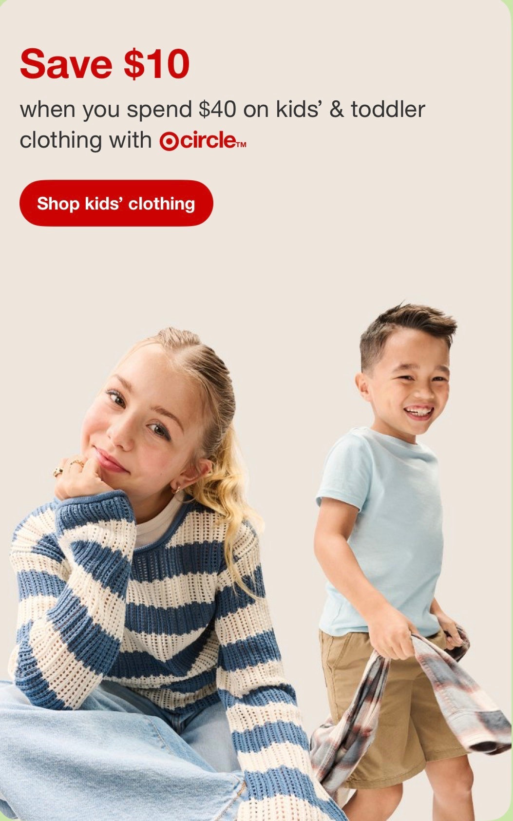 Ends Tomorrow! Target has $10 off  a $40 on a kids clothing purchase! 🏃🏿‍♀️ Easter is right around the corner! 

#LTKspringtrends #LTKSpringSale #LTKSaleAlert