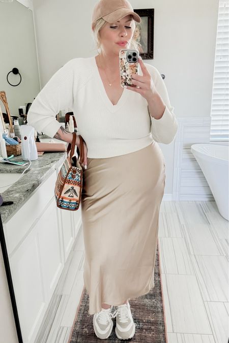 Styling Clothes from my Closet - a satin skirt is a staple in my opinion 

My exact top and skirt are no longer in stock but I linked well rated similar options on Amazon 

#LTKplussize #LTKmidsize #LTKstyletip