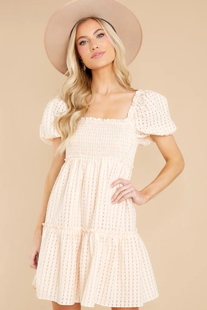 Beauty In The Details Ivory Eyelet Dress | Red Dress 