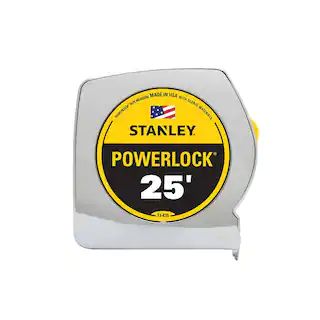 Stanley 25 ft. PowerLock Tape Measure-33-425D - The Home Depot | The Home Depot